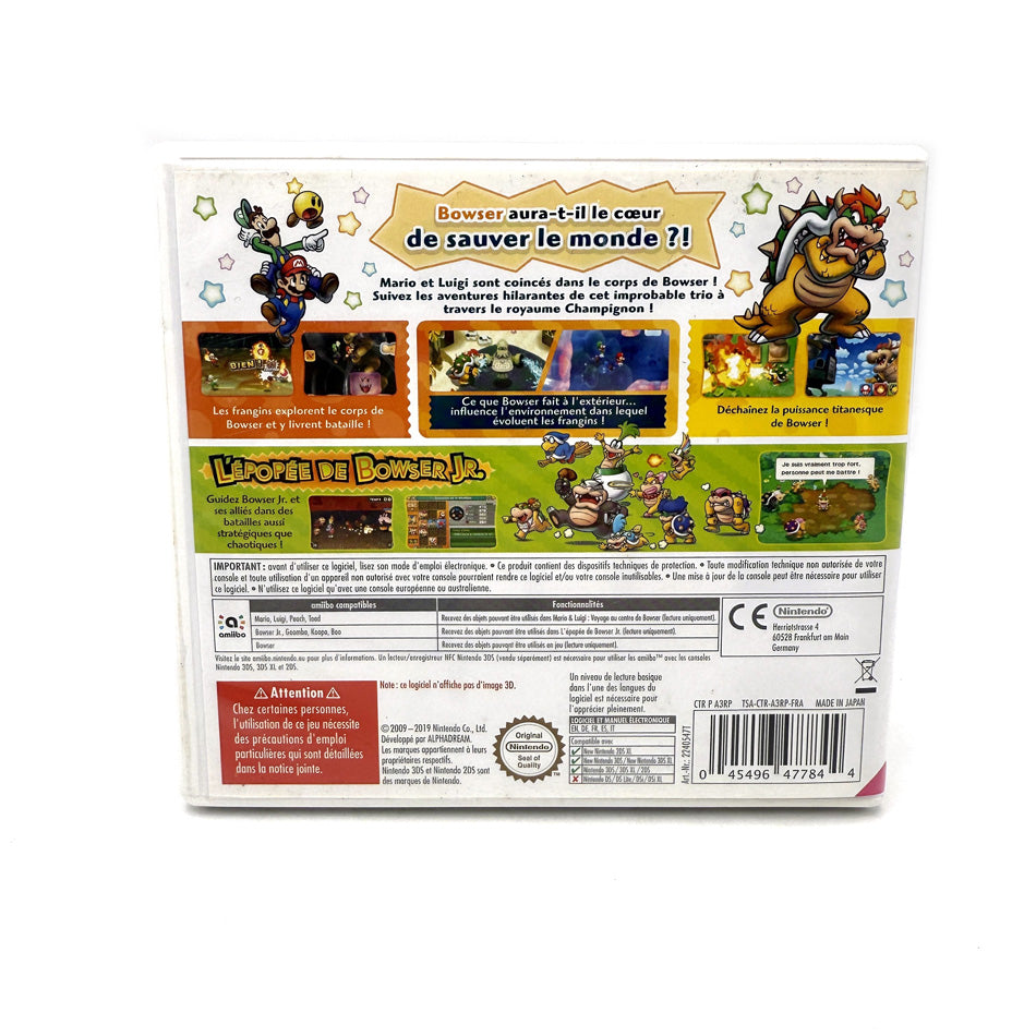 Mario & Luigi Voyage au Centre de Bowser + L'Épopée de Bowser Jr. Nintendo 3DS