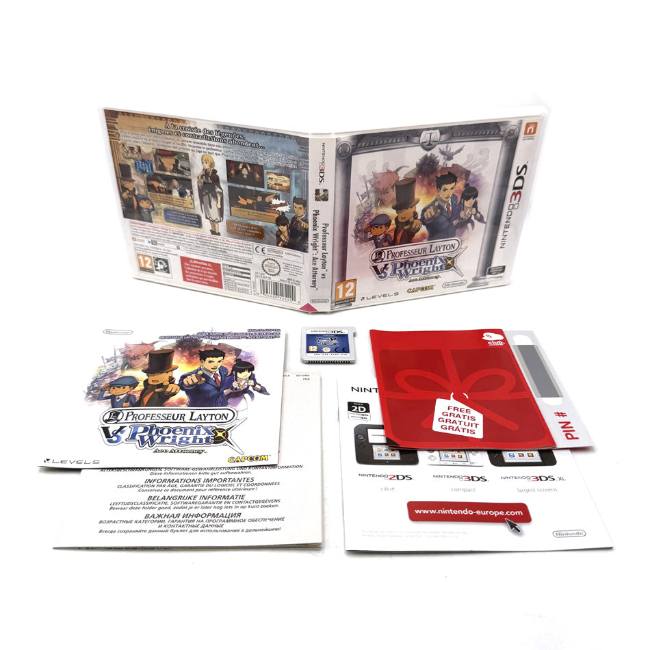 Professor Layton VS Phoenix Wright Ace Attorney Nintendo 3DS
