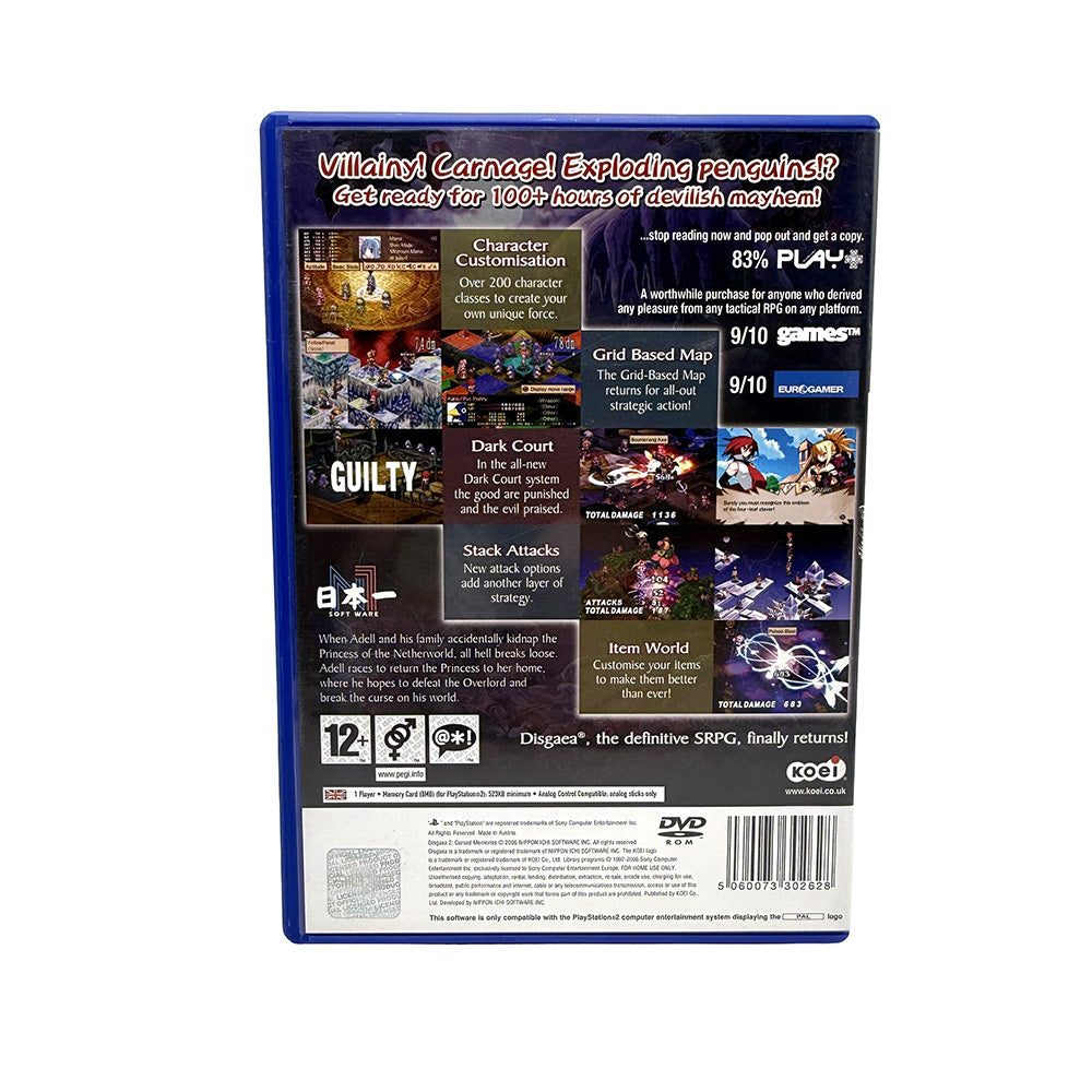 Disgaea 2 Cursed Memories Playstation 2
