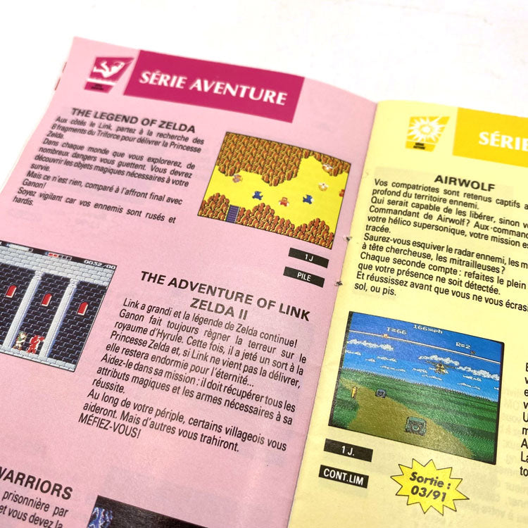 Catalogue officiel Collection 90/91 Nintendo