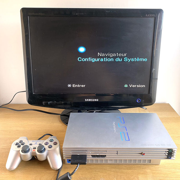 Console Playstation 2 Silver SCPH-50004 + Manette DualShock 2