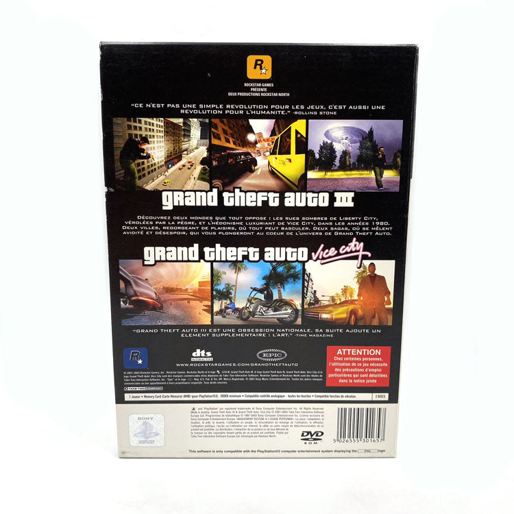 Grand Theft Auto Rockstar Games Double Pack Playstation 2