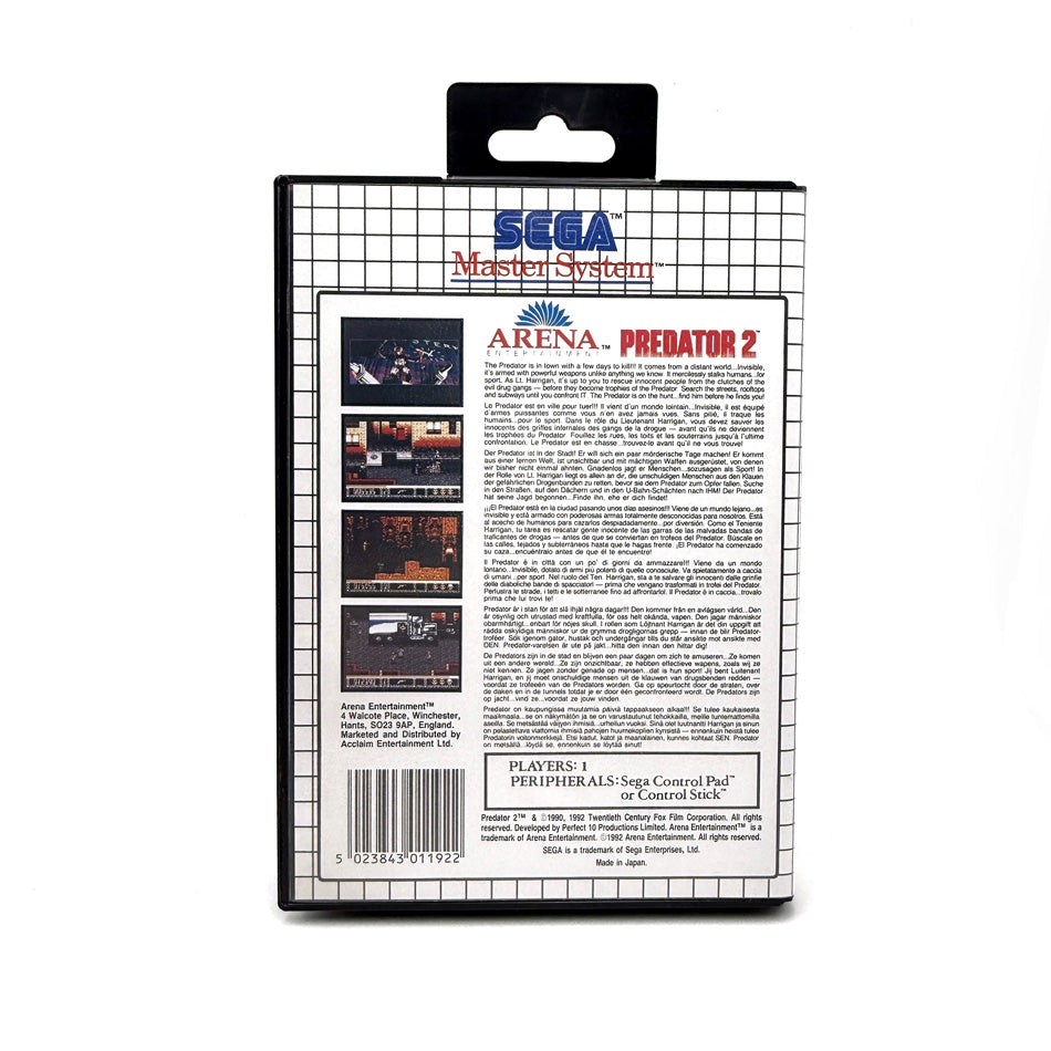 Predator 2 Sega Master System