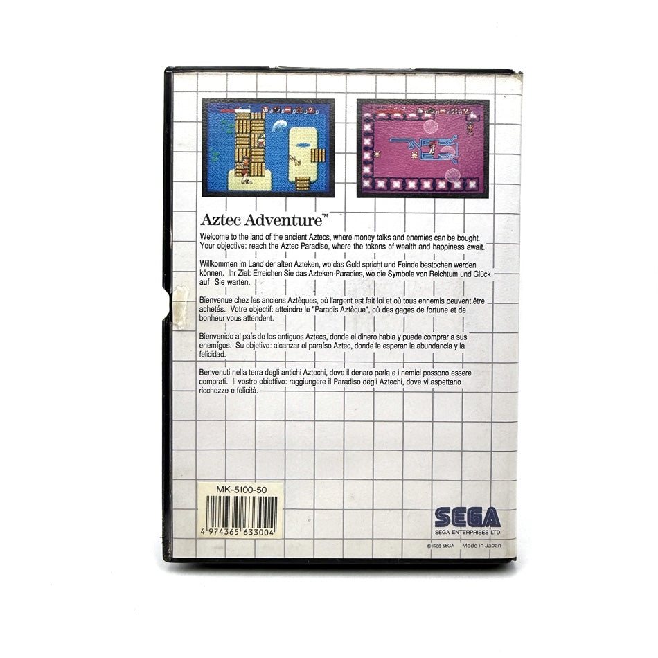 Aztec Adventure Sega Master System