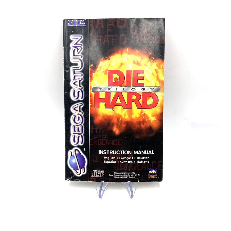 Notice Die Hard Trilogy Sega Saturn