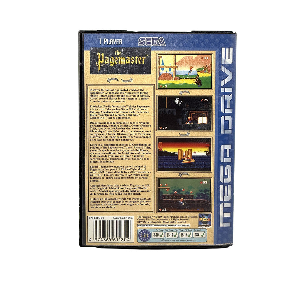 The Pagemaster Sega Megadrive