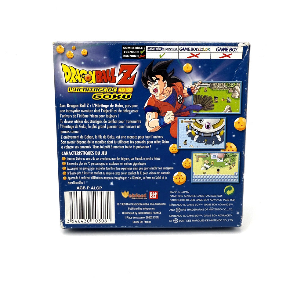 Dragon Ball Z L'Héritage de Goku Nintendo Game Boy Advance