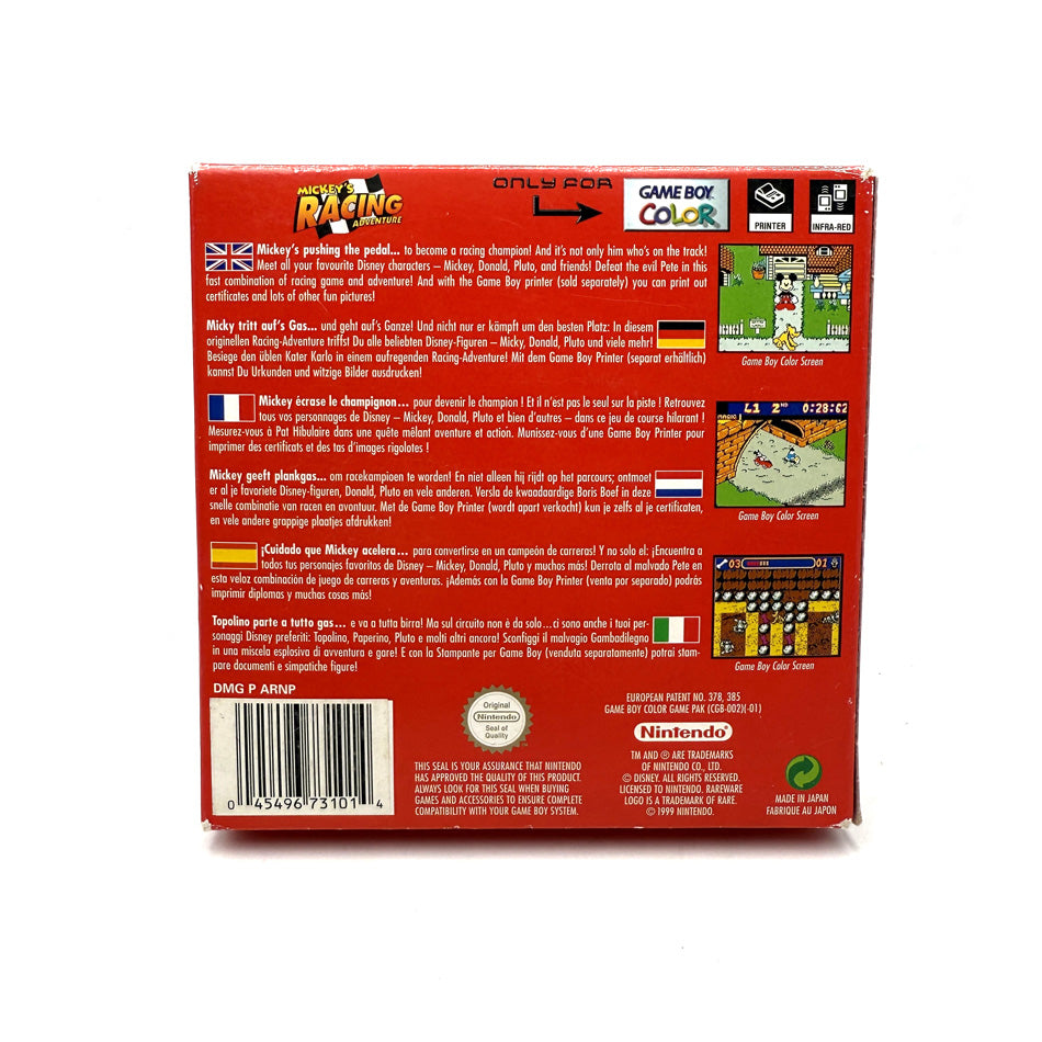 Mickey's Racing Adventure Nintendo Game Boy Color
