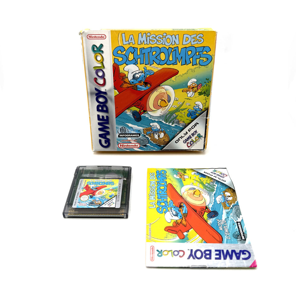 Nintendo Game Boy Color Le Cauchemar Des Schtroumpfs mit OVP und Nintendo Game Boy Color Le Cauchemar Des Schtroumpfs mit OVP und