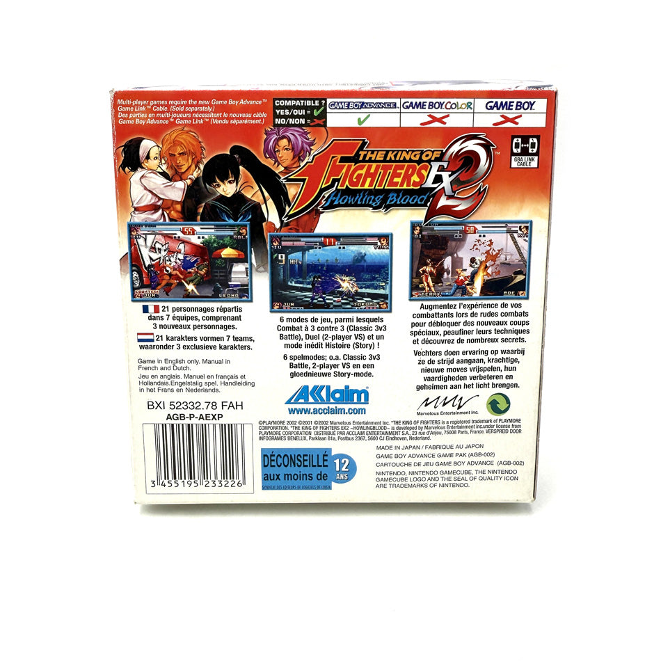 Boite et notices King Of Fighters Ex 2 Howling Blood Nintendo Game Boy Advance
