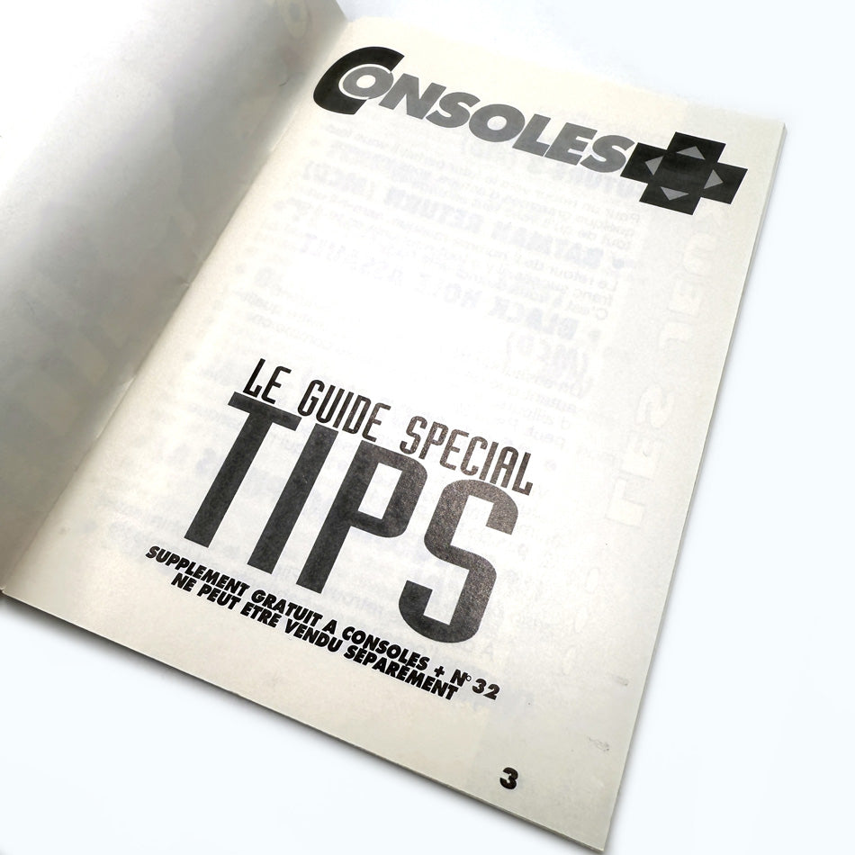 Magazine Consoles + Le Guide Spécial Tips Supplément Numéro 32