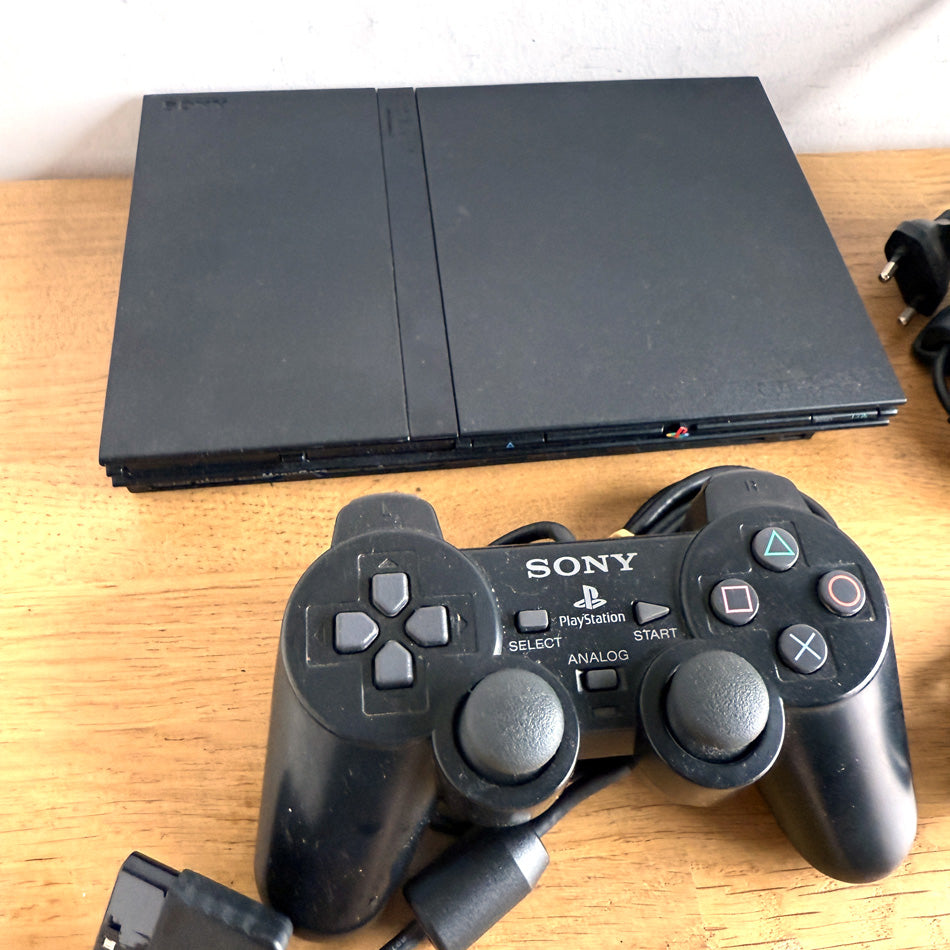 Console Playstation 2 Slim Black (SCPH-77004) + GTA Vice City Stories