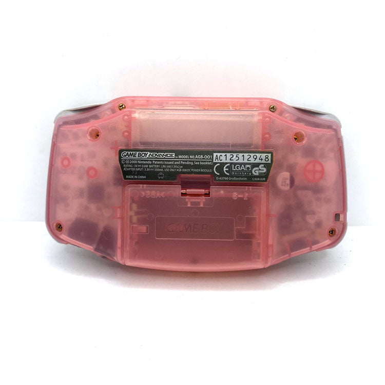 Console Nintendo Game Boy Advance Pink Clear