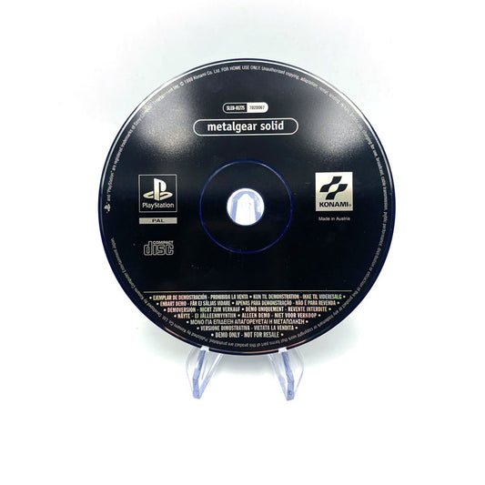 Demo Disc Metal Gear Solid Playstation 1