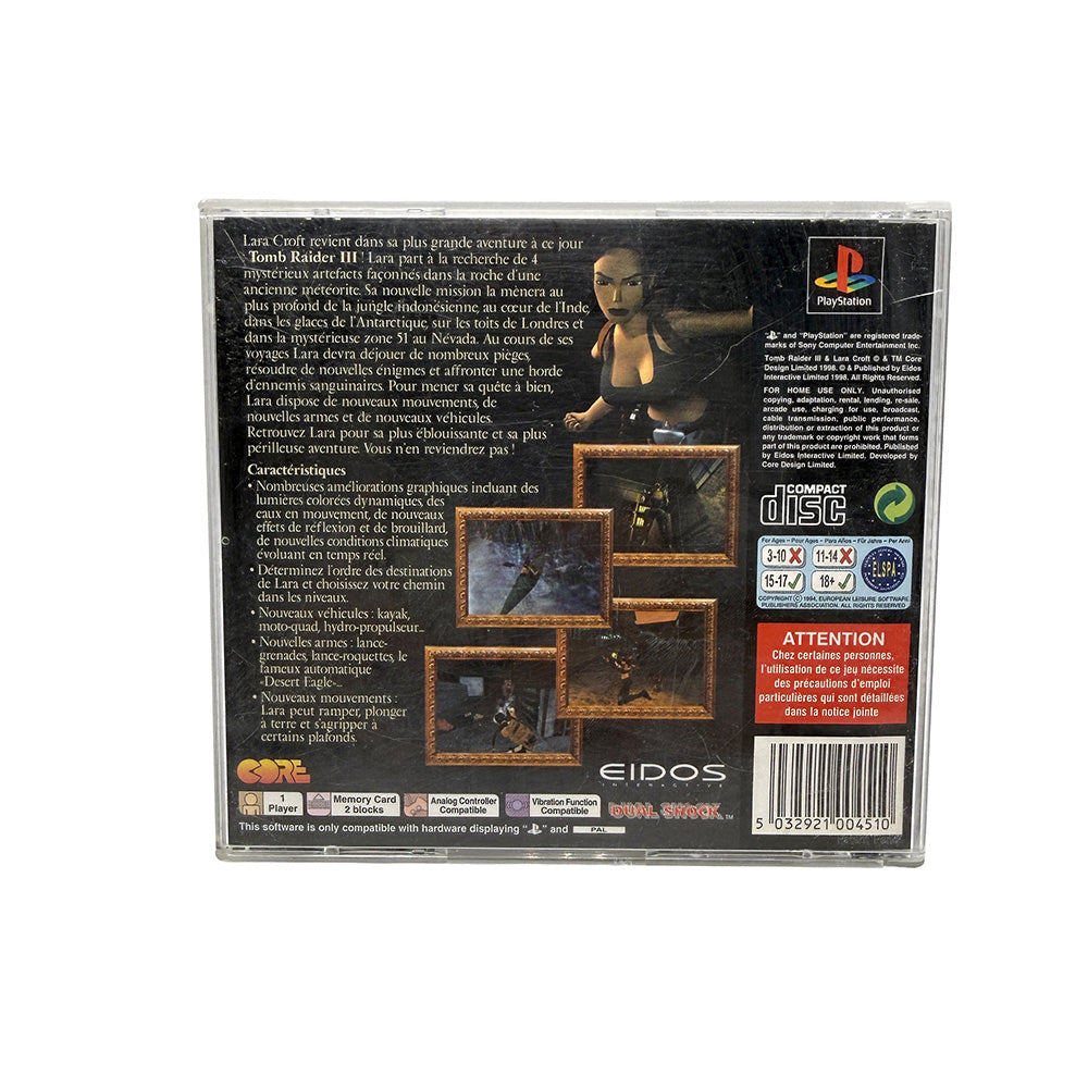 Tomb Raider III Les Aventures de Lara Croft Playstation 1