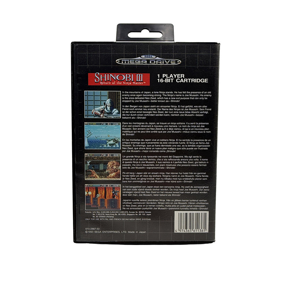 Shinobi III Return of the Ninja Master Sega Megadrive