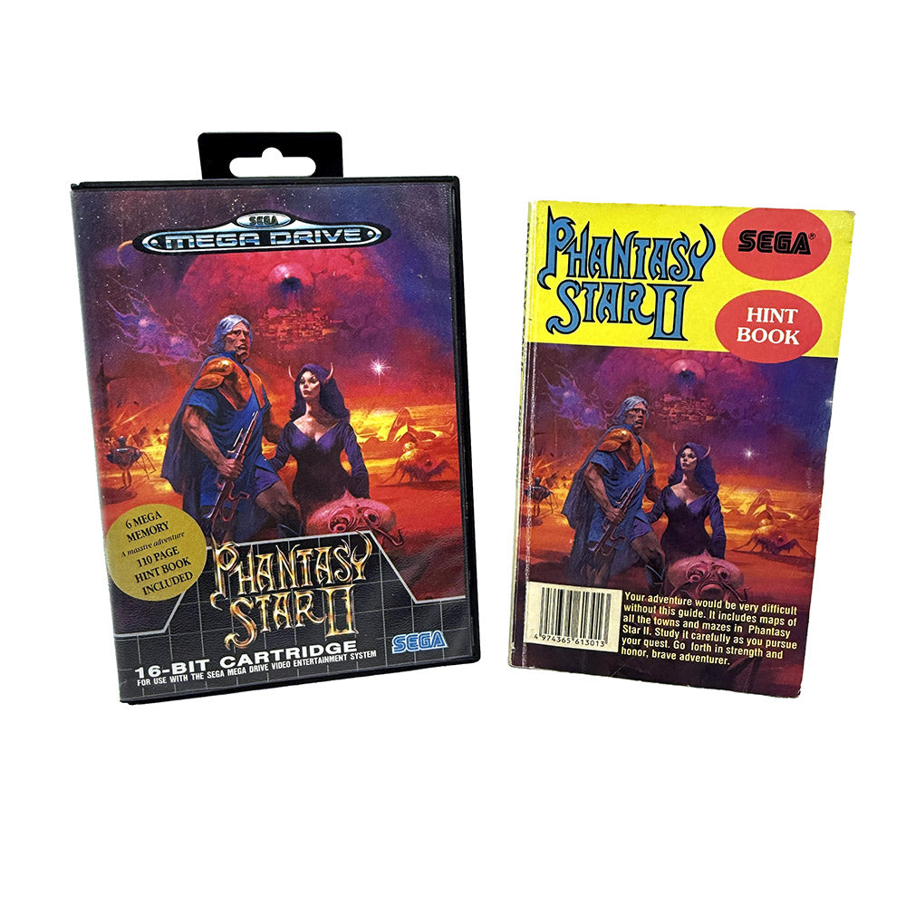Phantasy Star II Sega Megadrive + Hint Book