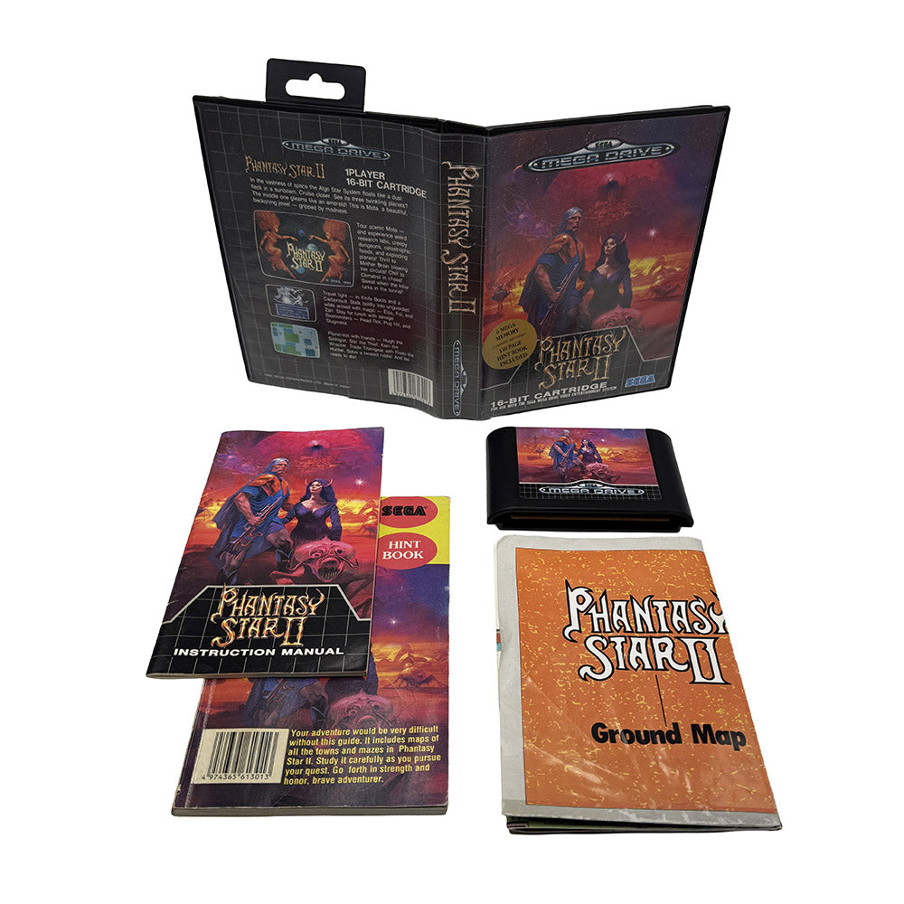 Phantasy Star II Sega Megadrive + Hint Book