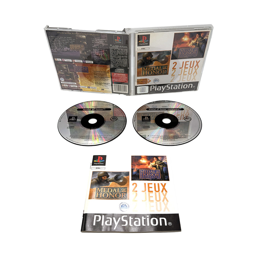 Medal Of Honor + Medal Of Honor Resistance Playstation 1 (Double Pack)