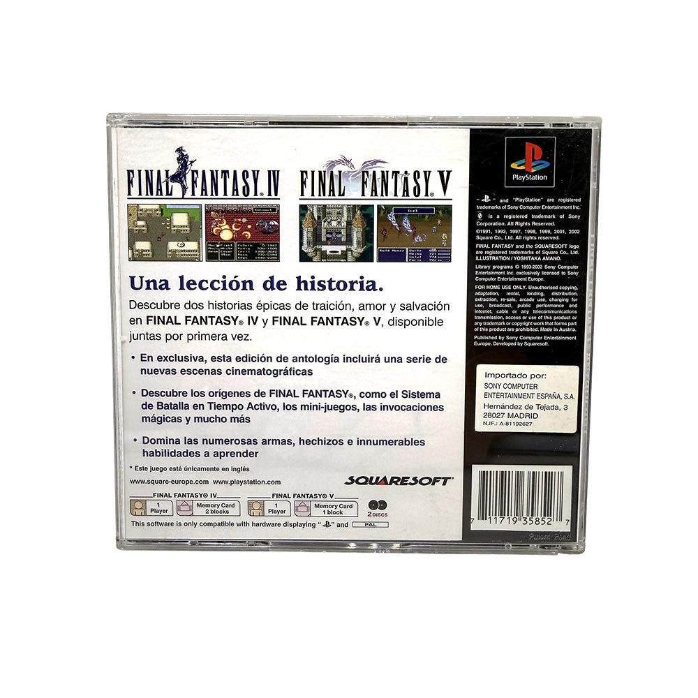 Final Fantasy Anthology Playstation 1