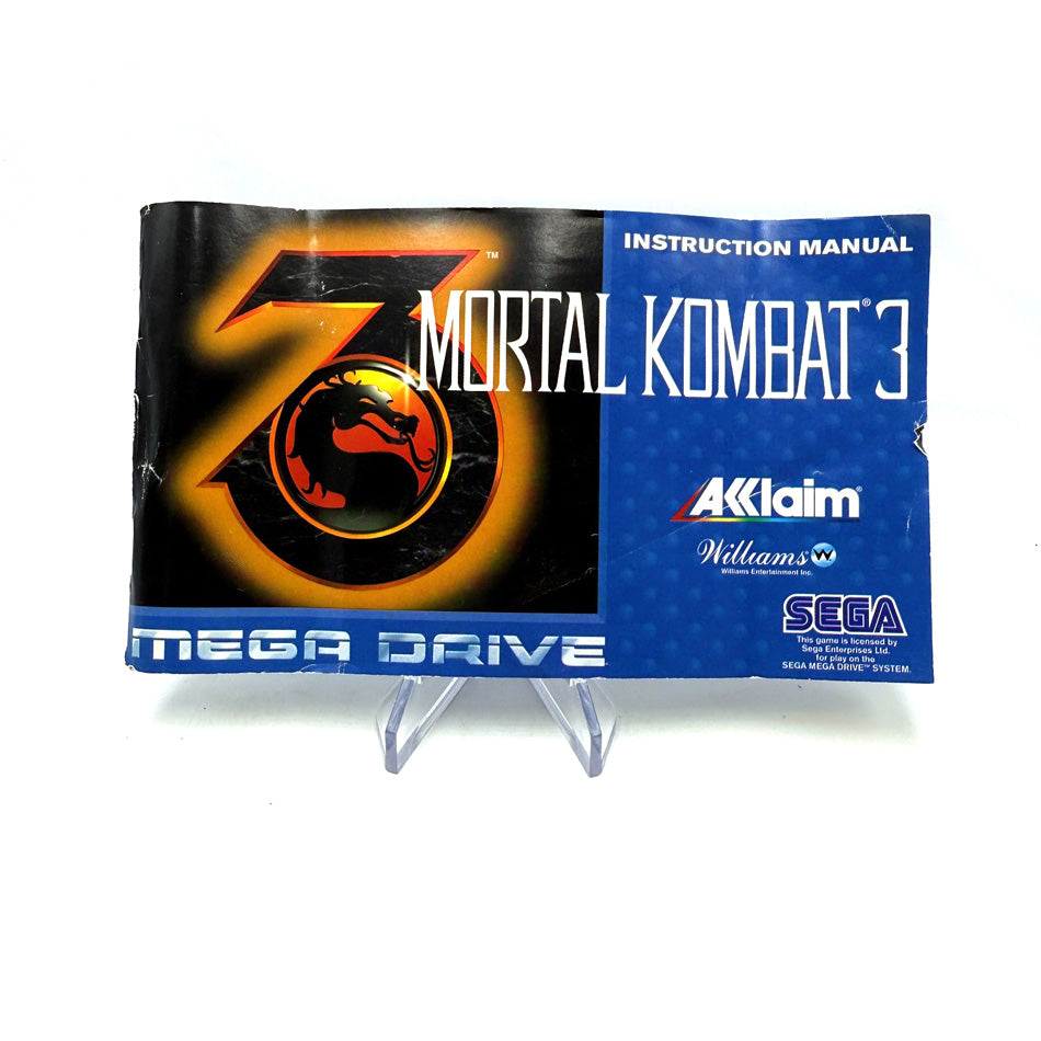 Notice Mortal Kombat 3 Sega Megadrive