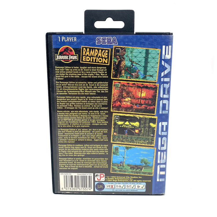 Jurassic Park Rampage Edition Sega Megadrive