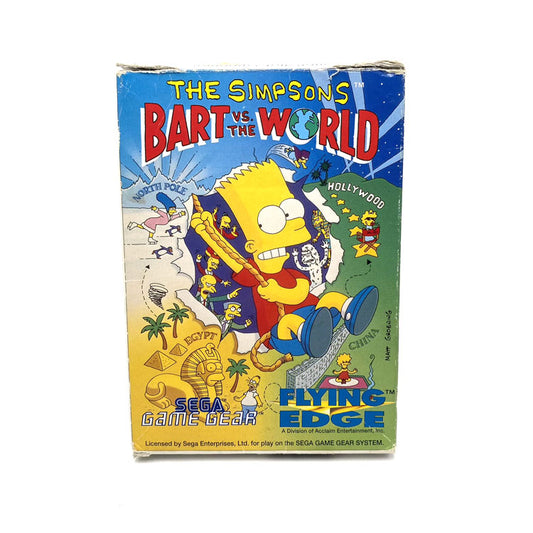 The Simpsons Bart VS The World Sega Game Gear