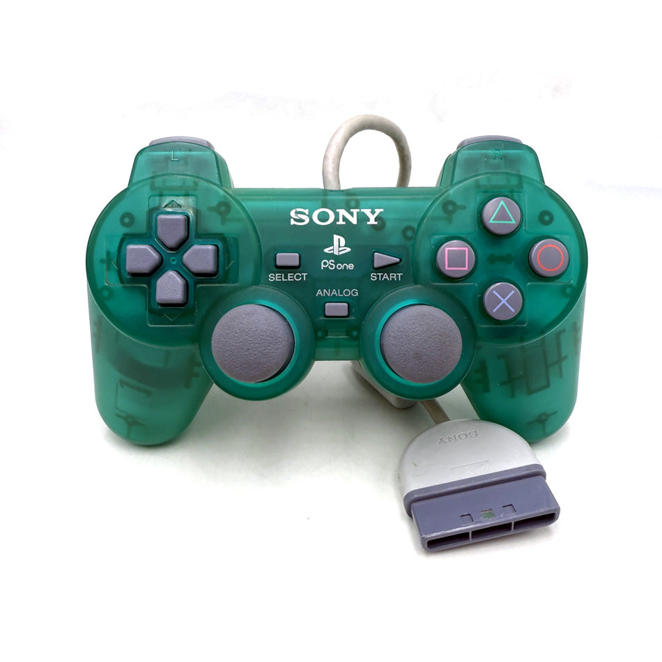 Manette DualShock Playstation 1 Emerald Green (SCPH-110)