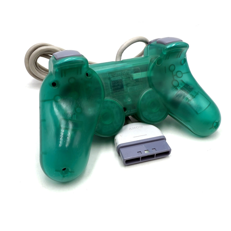 Manette DualShock Playstation 1 Emerald Green (SCPH-110)