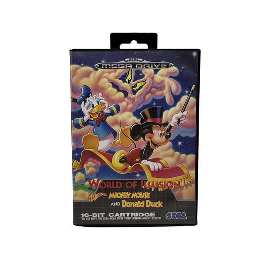 World of Illusion Starring Mickey Mouse and Donald Duck Sega Megadrive