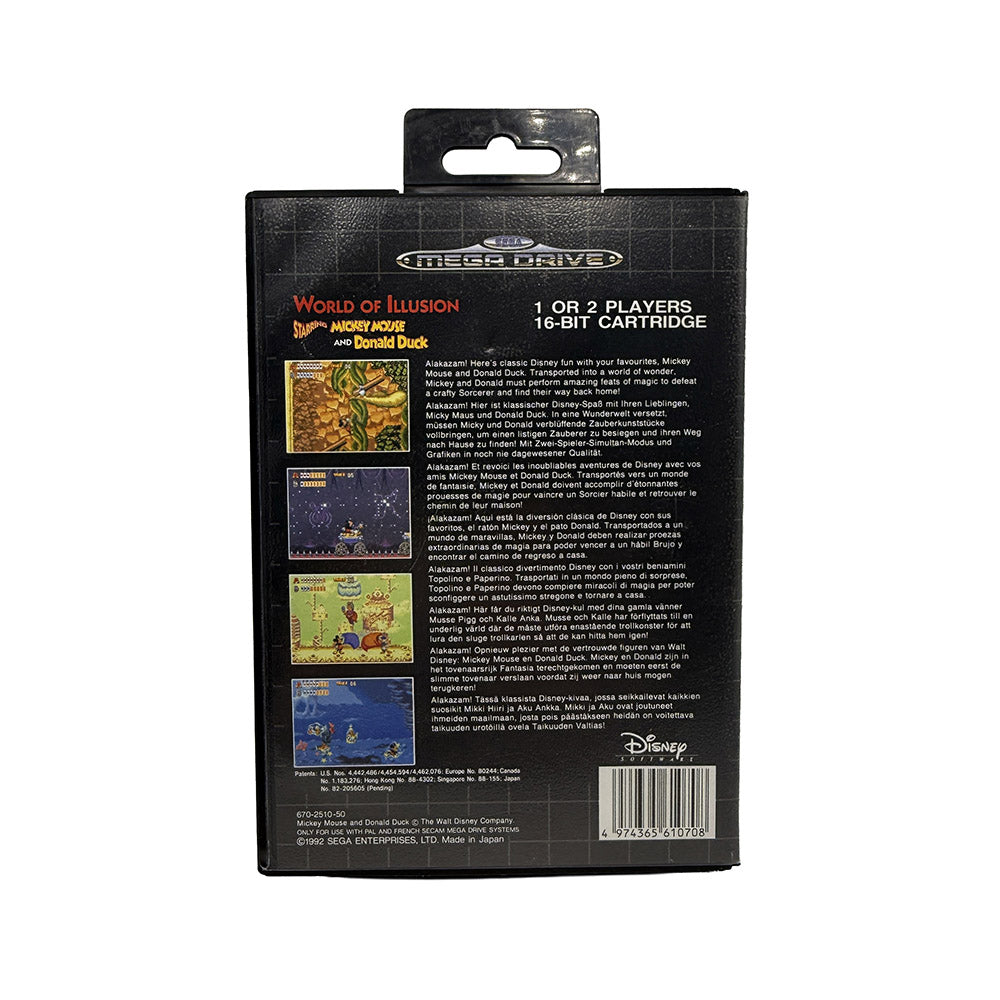 World of Illusion Starring Mickey Mouse and Donald Duck Sega Megadrive