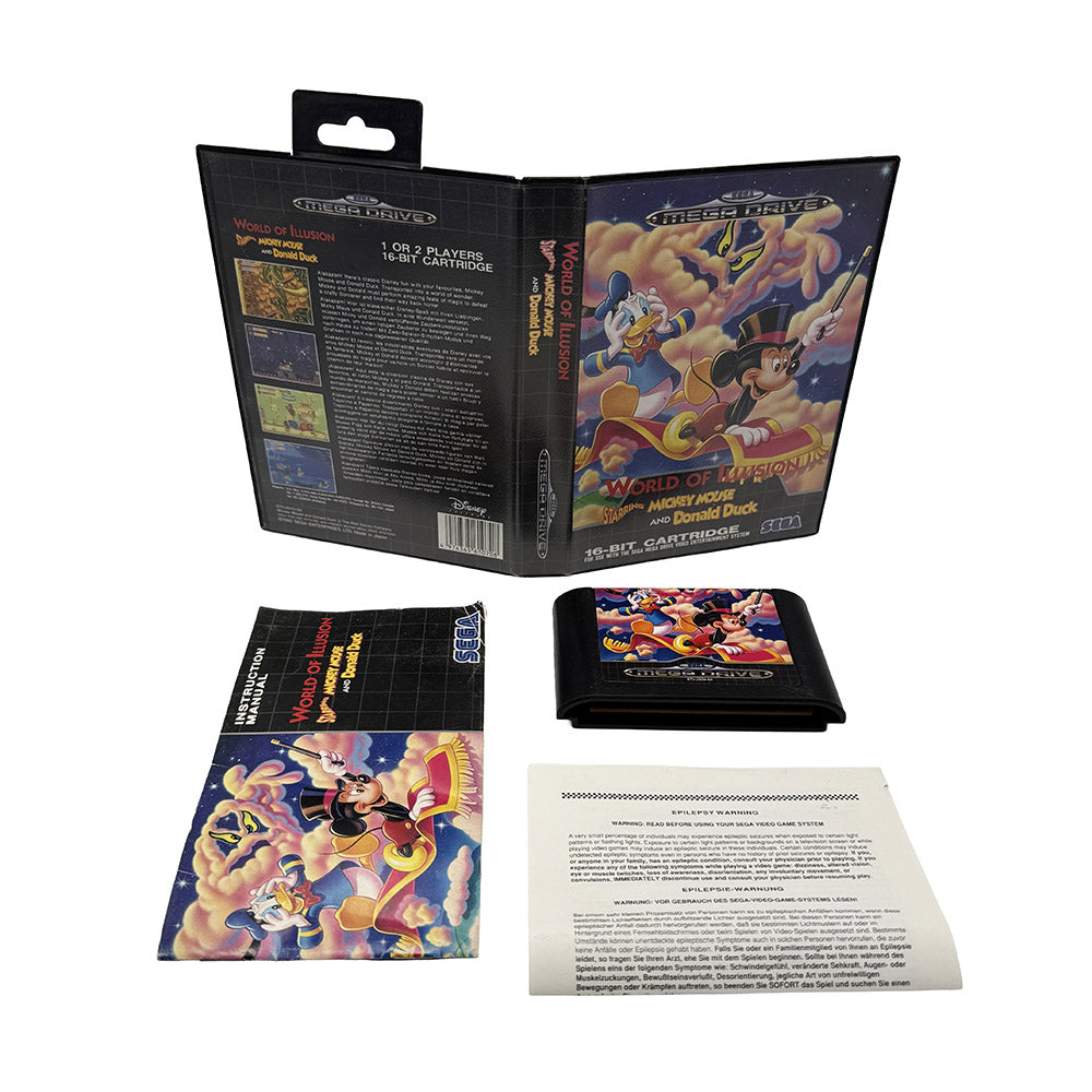 World of Illusion Starring Mickey Mouse and Donald Duck Sega Megadrive