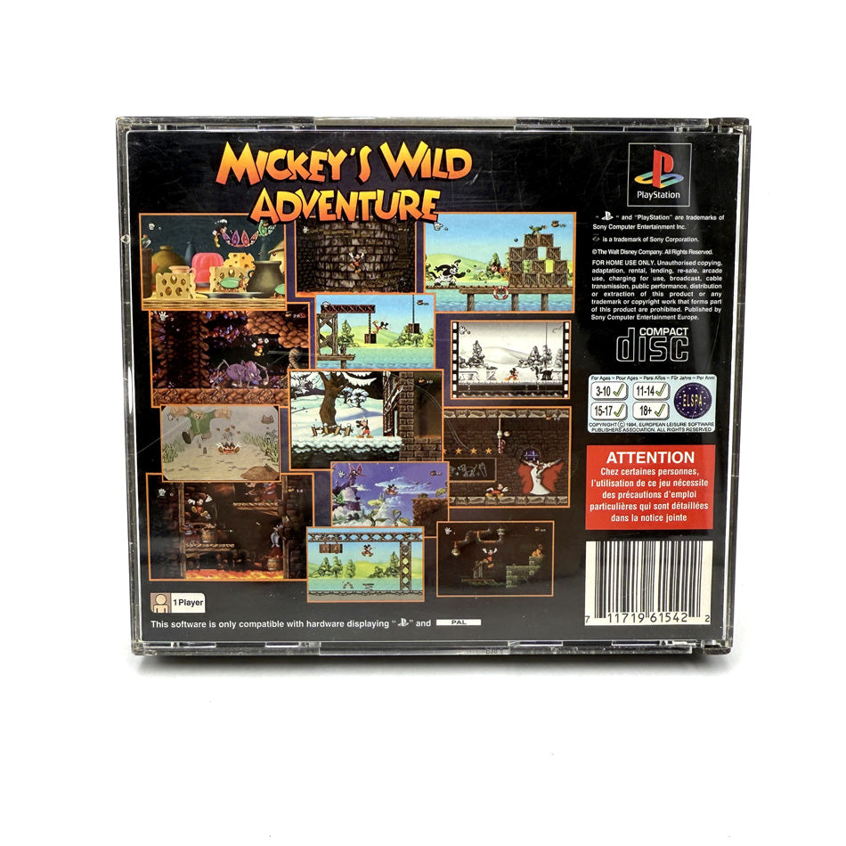 Mickey's Wild Aventure Playstation 1 Big Box (RARE)