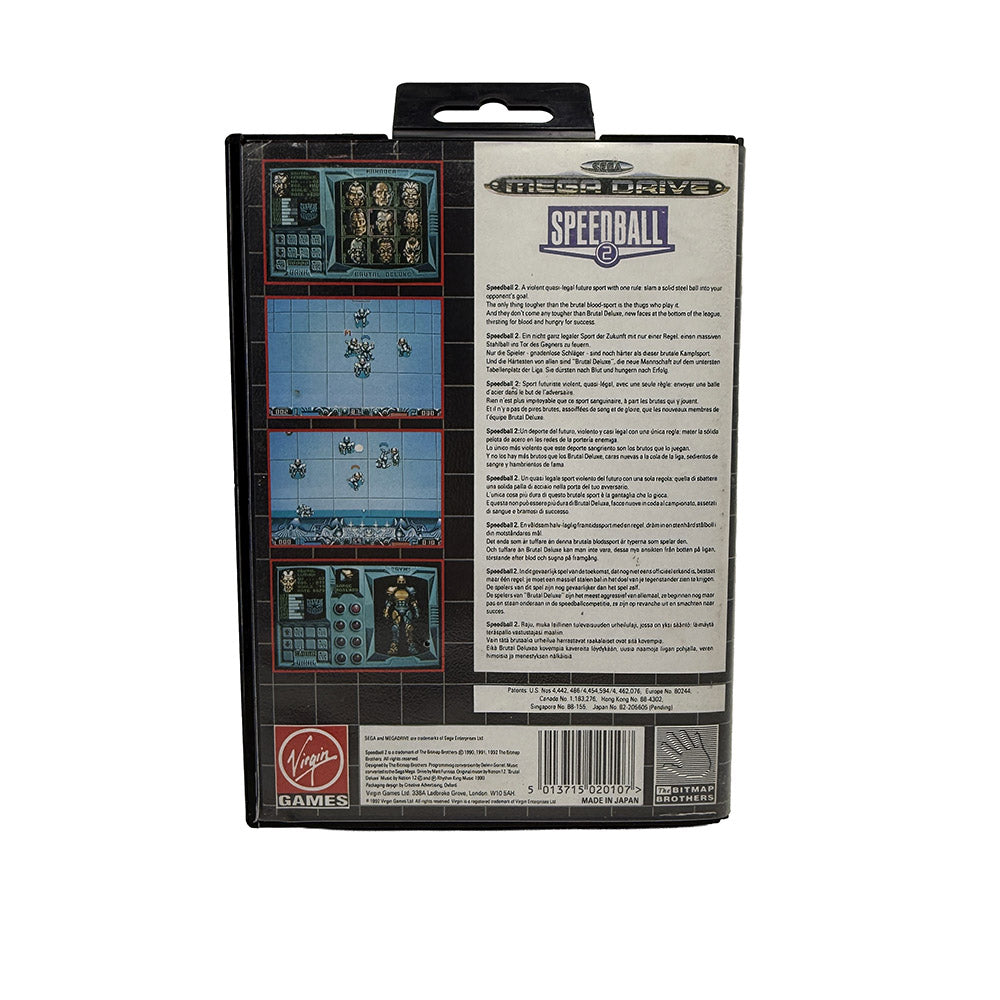 Boite et notice Speedball 2 Sega Megadrive