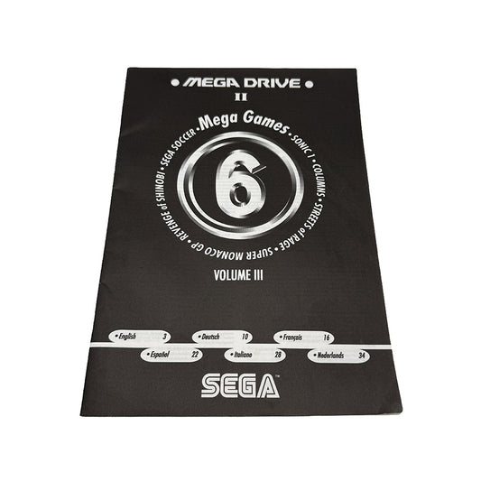 Livret d'instructions / Manuel Mega Games 6 Vol. 3 Sega Mega Drive II