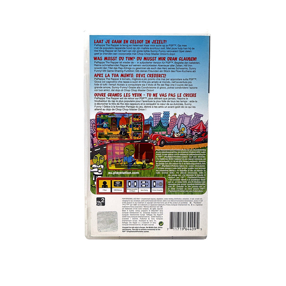 PaRappa the Rapper Playstation PSP
