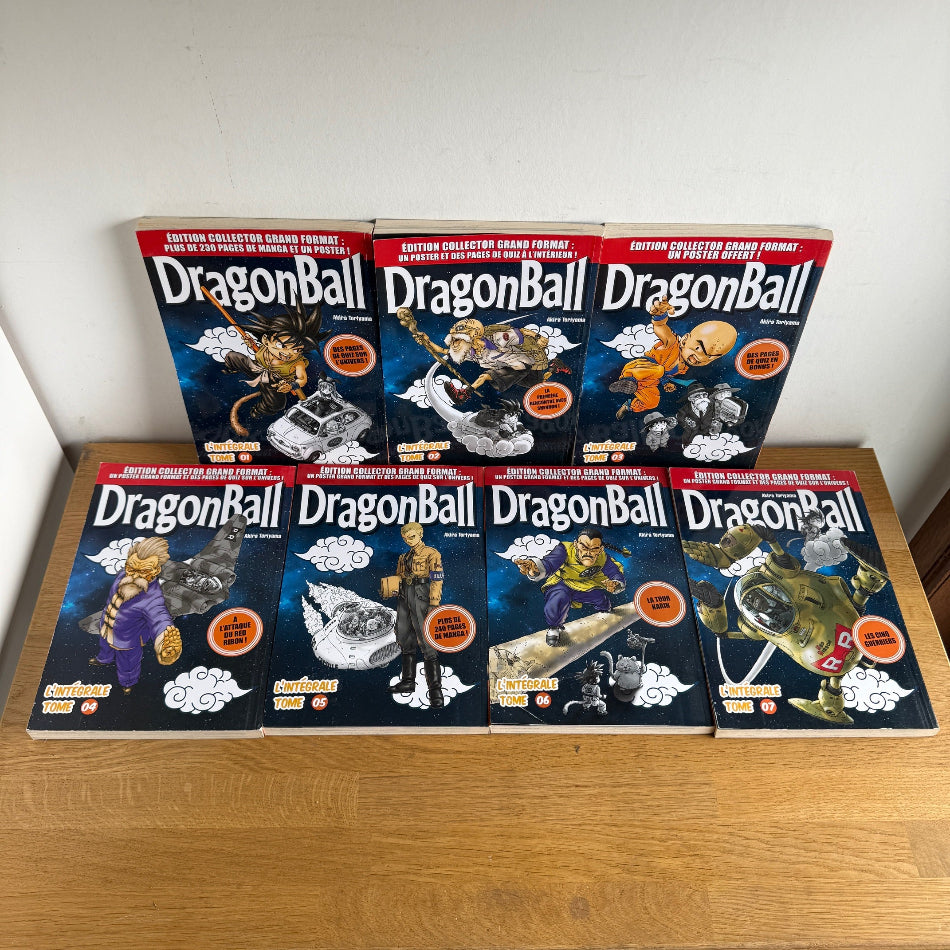 Lot de 7 mangas Dragonball L'Intégrale Tome 1-7 Hachette Glénat