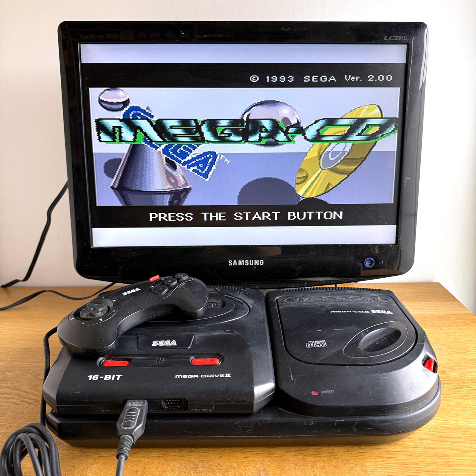 Sega Megadrive II console + Mega-CD II – Retromania