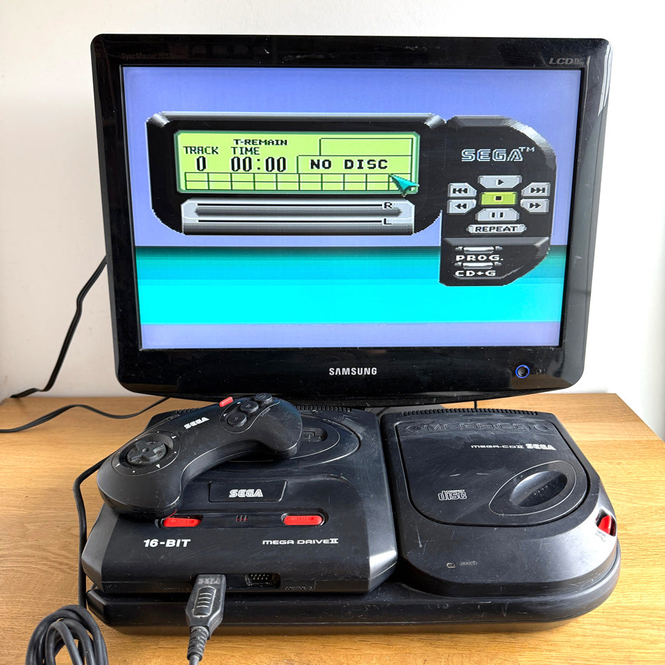 Console Sega Megadrive II + Mega-CD II