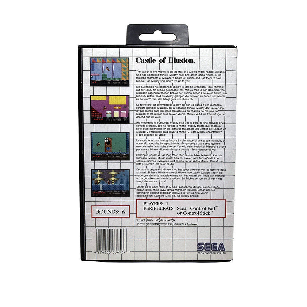 Castle of Illusion Starring Mickey Mouse Sega Master System