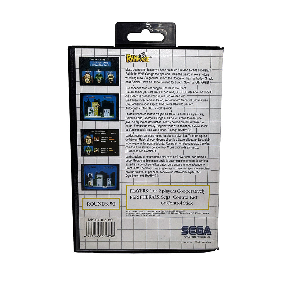 Rampage Sega Master System