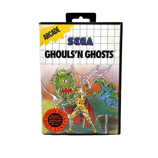 Boite et notice Ghouls'N Ghosts Sega Master System
