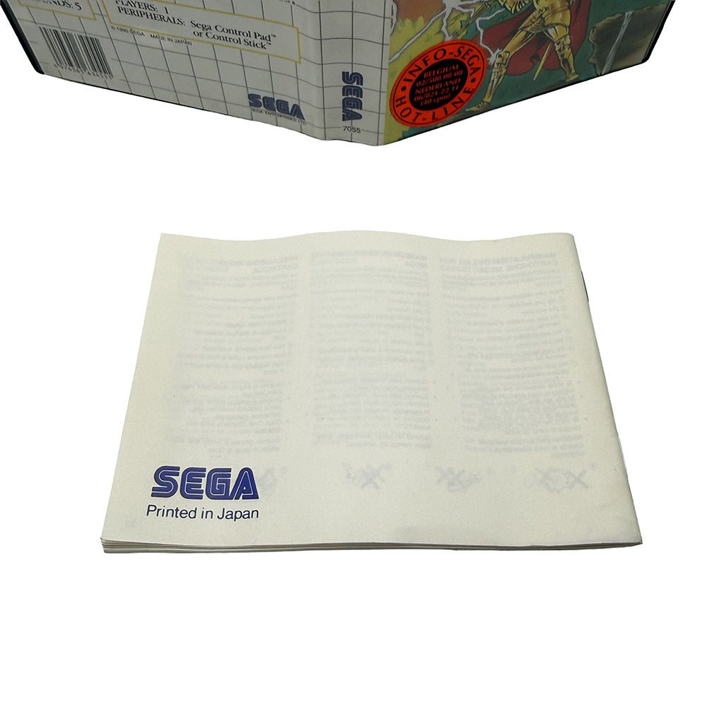 Boite et notice Ghouls'N Ghosts Sega Master System