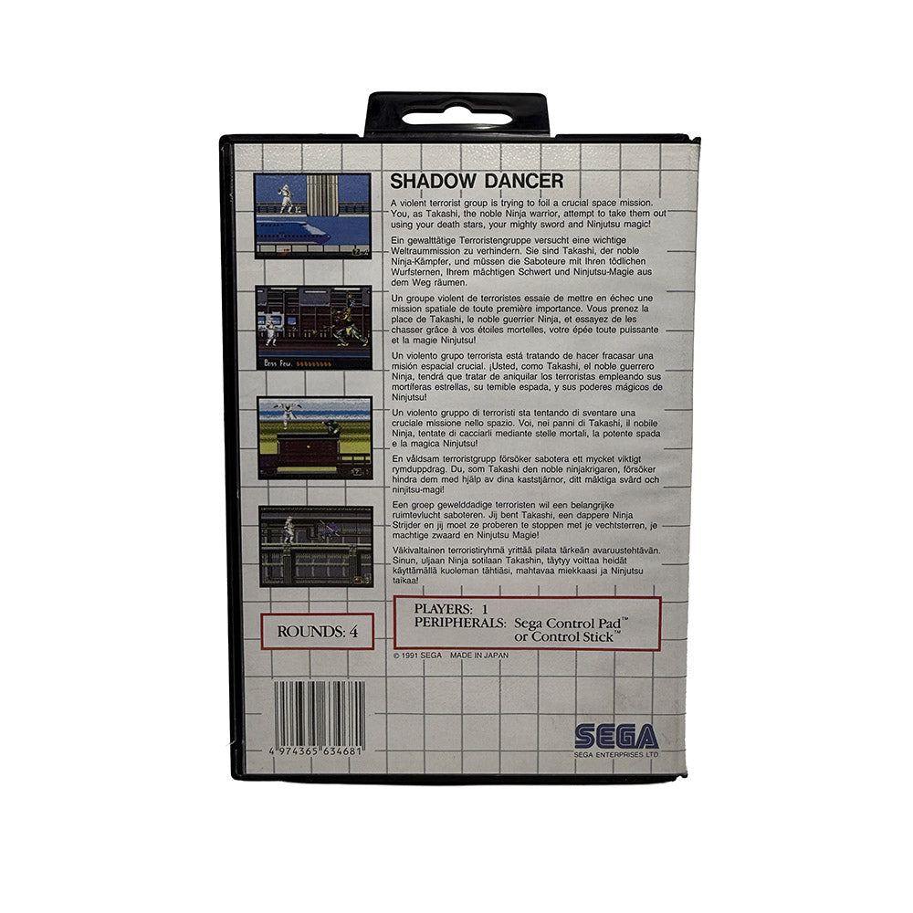 Shadow Dancer The Secret of Shinobi Sega Master System