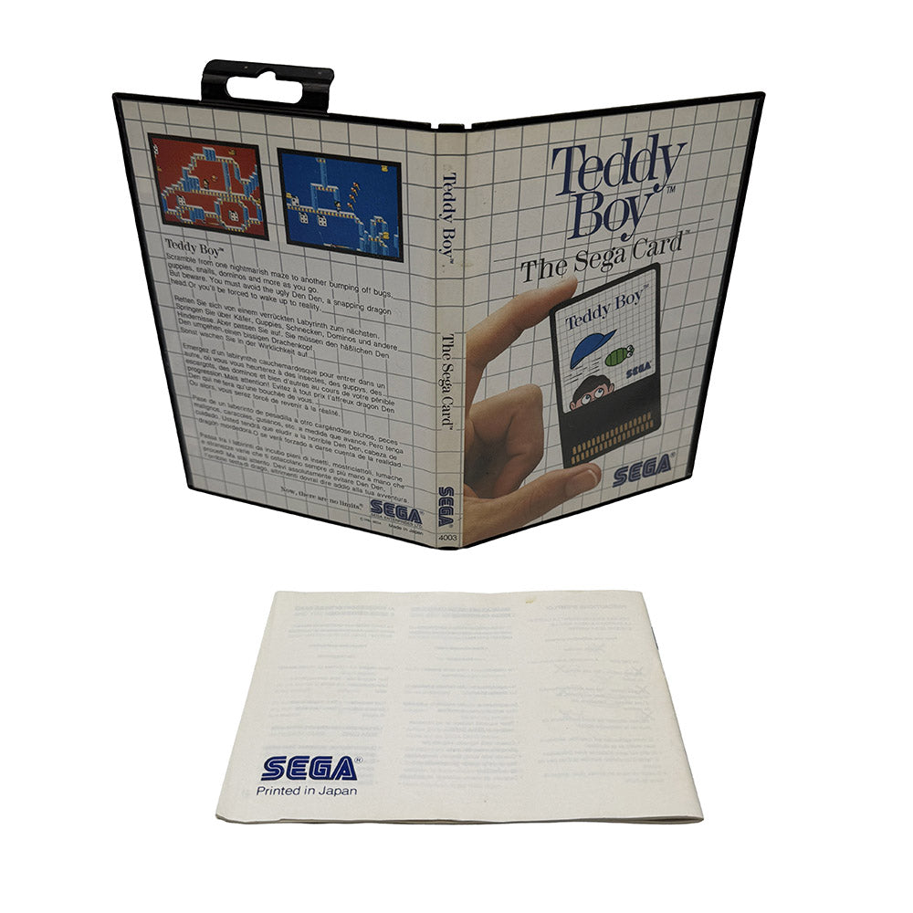 Boite et notice Teddy Boy The Sega Card Sega Master System