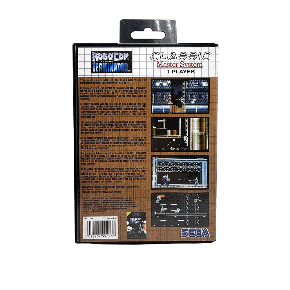 Robocop Versus The Terminator Sega Master System Classic Version (RARE)