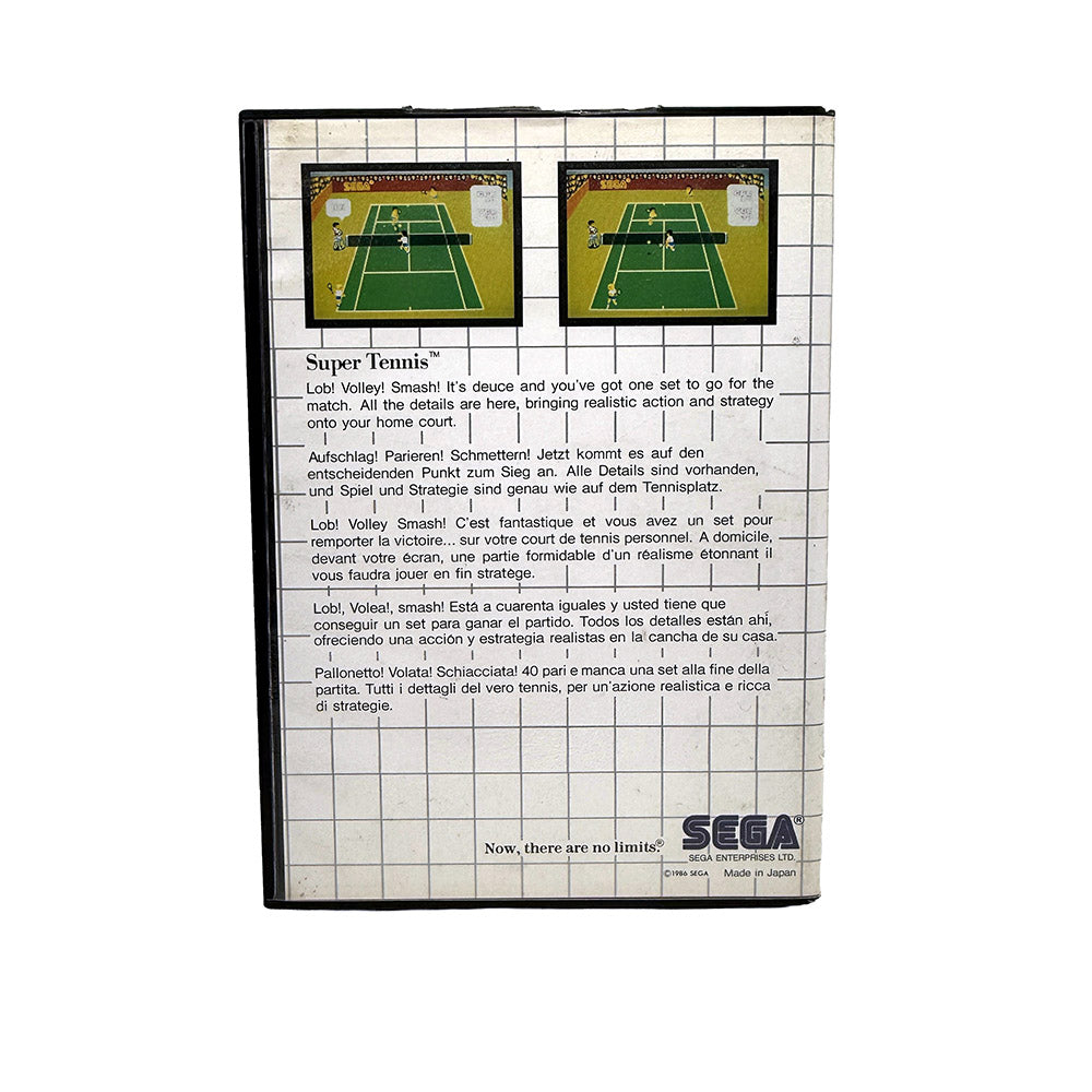 Super Tennis The Sega Card Sega Master System