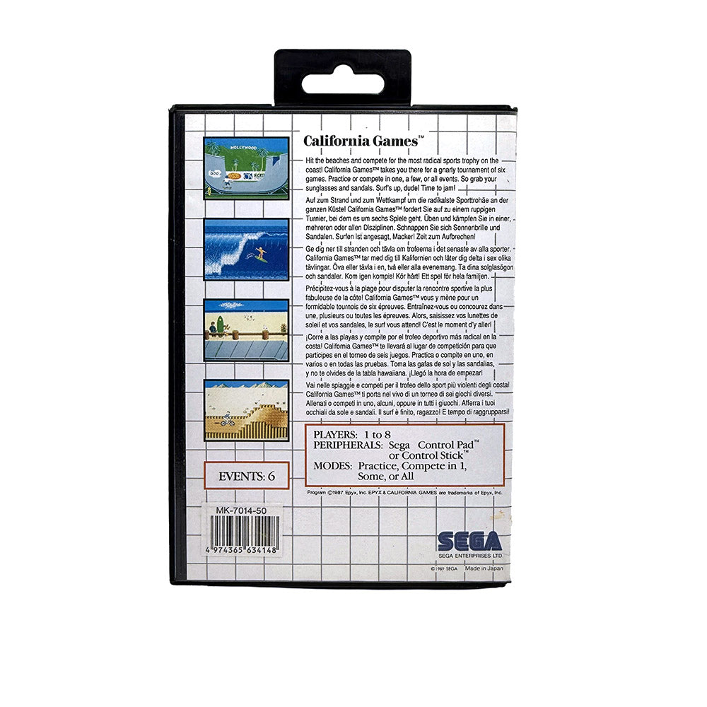California Games Sega Master System