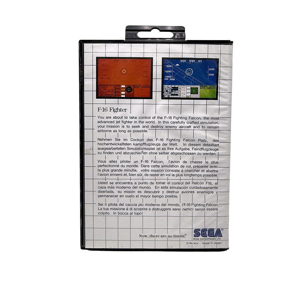 F-16 Fighter The Sega Card Sega Master System
