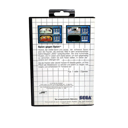 Spy VS Spy Die Sega Card Sega Master System